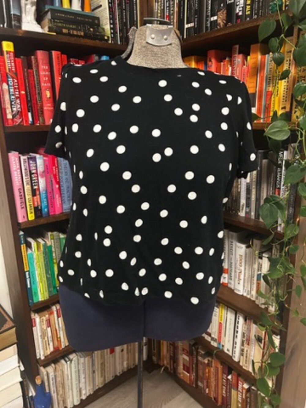 Black and White Polka Dot Shirt - On 34th